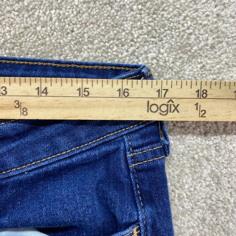 Old Navy Wow Boot-Cut Jeans Womens 14 Blue Mid-Rise Stretch Denim‎
